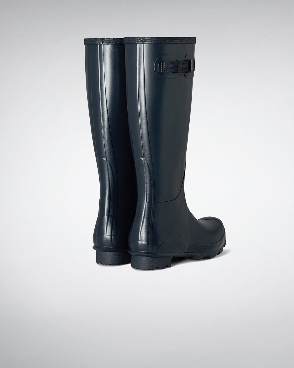 Men Hunter Norris Field | Tall Rain Boots Navy | NZ-84312-IUWR